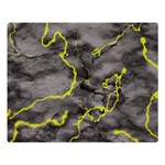 Marble light gray with green lime veins texture floor background retro neon 80s style neon colors print luxuous real marble Double Sided Flano Blanket (Large)  80 x60  Blanket Front