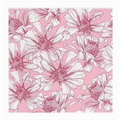 Pink Flowers Medium Glasses Cloth (2 Sides) by Sobalvarro