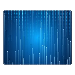 Abstract Rain Space Double Sided Flano Blanket (large)  by HermanTelo