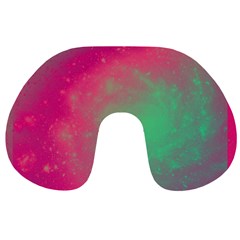 Effet Galaxy Rose/vert Travel Neck Pillow by kcreatif