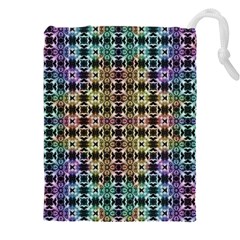 Abstrait Formes Colors Drawstring Pouch (5xl) by kcreatif