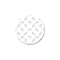 Messy Life Phrase Motif Typographic Pattern Golf Ball Marker (10 Pack) by dflcprintsclothing