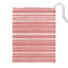 Bandes Peinture Rose Drawstring Pouch (5xl) by kcreatif