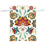 Baatik Print   Lightweight Drawstring Pouch (XL) Front