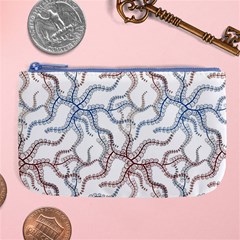 Pearl Pattern Floral Design Art Digital Seamless Large Coin Purse by Vaneshart