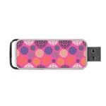 Abstract Seamlesspattern Graphic Lines Vintage Background Black White Dotted Portable USB Flash (One Side) Front