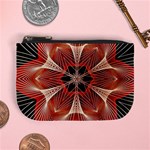 Star Pattern Red Abstract Mini Coin Purse Front