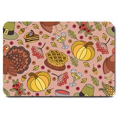 Thanksgiving Pattern Large Doormat  by Sobalvarro