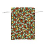 Colorful Modern Geometric Print Pattern Lightweight Drawstring Pouch (S) Front