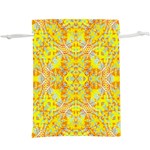 Vivid Warm Ornate Pattern  Lightweight Drawstring Pouch (XL) Back