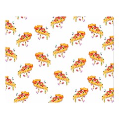 Pizza Pattern Double Sided Flano Blanket (large)  by designsbymallika