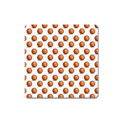 Orange Basketballs Square Magnet by mccallacoulturesports