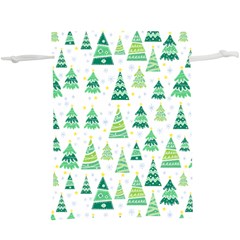 Christmas Tree Pattern  Lightweight Drawstring Pouch (xl) by designsbymallika