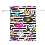 disco theme  Lightweight Drawstring Pouch (XL) Back