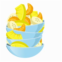 Salad Fruit Mixed Bowl Stacked Large Garden Flag (two Sides) by HermanTelo