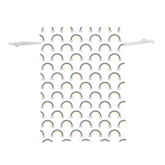 Pattern Arc En Ciel/nuagespng Lightweight Drawstring Pouch (l) by kcreatif