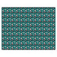 Chrix Pat Teal Double Sided Flano Blanket (medium)  by snowwhitegirl