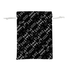 Black And White Ethnic Geometric Pattern Lightweight Drawstring Pouch (s) by dflcprintsclothing