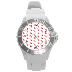 Create Your Own Custom Online Full Print Blank Template Round Plastic Sport Watch (l) by startdesign