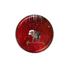 I m Ready For Christmas, Funny Wolf Hat Clip Ball Marker (4 Pack) by FantasyWorld7