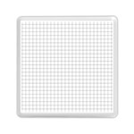 Aesthetic Black and White grid paper imitation Memory Card Reader (Square) Front