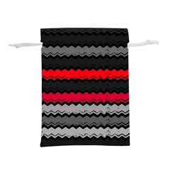 Chevrons Rose/gris Lightweight Drawstring Pouch (l) by kcreatif