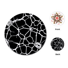 Neurons Braid Network Wattle Yarn Playing Cards Single Design (round) by HermanTelo