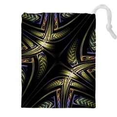 Fractal Texture Pattern Drawstring Pouch (5xl) by HermanTelo