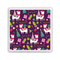 Colorful Funny Christmas Pattern Memory Card Reader (square) by Vaneshart