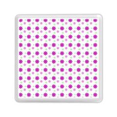 Background Flowers Multicolor Purple Memory Card Reader (square) by HermanTelo