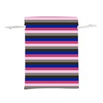 Stripey 9 Lightweight Drawstring Pouch (M) Front