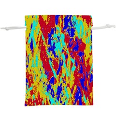 Multicolored Vibran Abstract Textre Print  Lightweight Drawstring Pouch (xl) by dflcprintsclothing