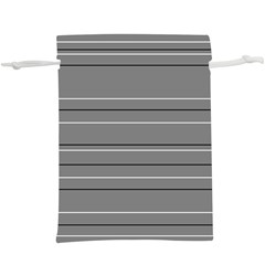 Black Grey White Stripes  Lightweight Drawstring Pouch (xl) by anthromahe