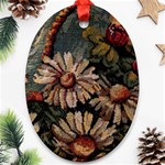 Old Embroidery 1 1 Ornament (Oval) Front