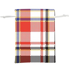 Plaid Mosaic Pixel Seamless Pattern  Lightweight Drawstring Pouch (xl) by Wegoenart
