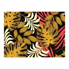 Original Seamless Tropical Pattern With Bright Reds Yellows Double Sided Flano Blanket (mini)  by Wegoenart
