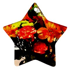 Flowers In A Vase 1 2 Ornament (star) by bestdesignintheworld