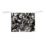 Marble Texture Lightweight Drawstring Pouch (M) Back