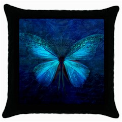 Animal Butterfly Insect Throw Pillow Case (black) by Vaneshart