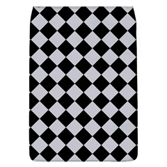 Block Fiesta - Cloudy Grey & Black Removable Flap Cover (l) by FashionBoulevard