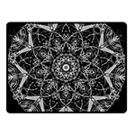 Black And White Pattern Double Sided Fleece Blanket (Small)  45 x34  Blanket Front