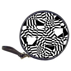Black And White Crazy Pattern Classic 20-cd Wallets by Sobalvarro