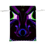 Demon Ethnic Mask Extreme Close Up Illustration  Lightweight Drawstring Pouch (XL) Front