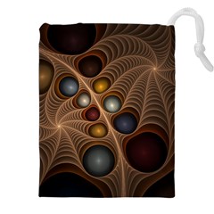 Fractal Fantasy Abstract Design Drawstring Pouch (5xl) by Wegoenart