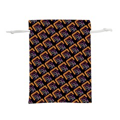 Abstract Orange Geometric Pattern Lightweight Drawstring Pouch (m) by Wegoenart