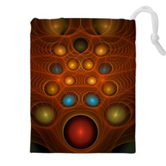 Fractal Fantasy Design Swirl Drawstring Pouch (4xl) by Wegoenart