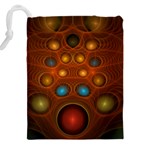 Fractal Fantasy Design Swirl Drawstring Pouch (5XL) Back