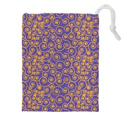 Spiral Patter Seamless Tile Drawstring Pouch (5xl) by Wegoenart