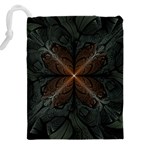 Art Abstract Fractal Pattern Drawstring Pouch (4XL) Back