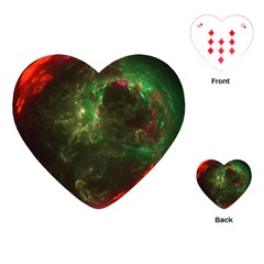Space Cosmos Galaxy Universe Sky Playing Cards Single Design (heart) by Wegoenart